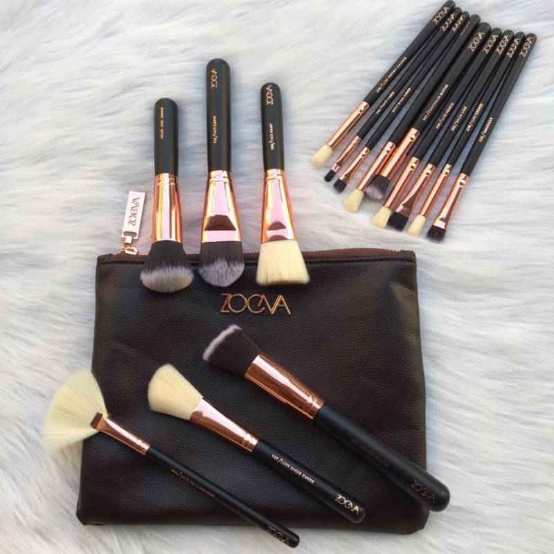 Zoeva 15 Piece Complete Makeup Brush Set With Pouch - Zero Flow
