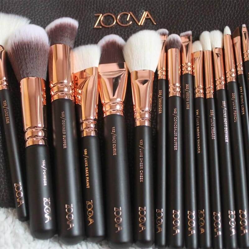 Zoeva 15 Piece Complete Makeup Brush Set With Pouch - Zero Flow
